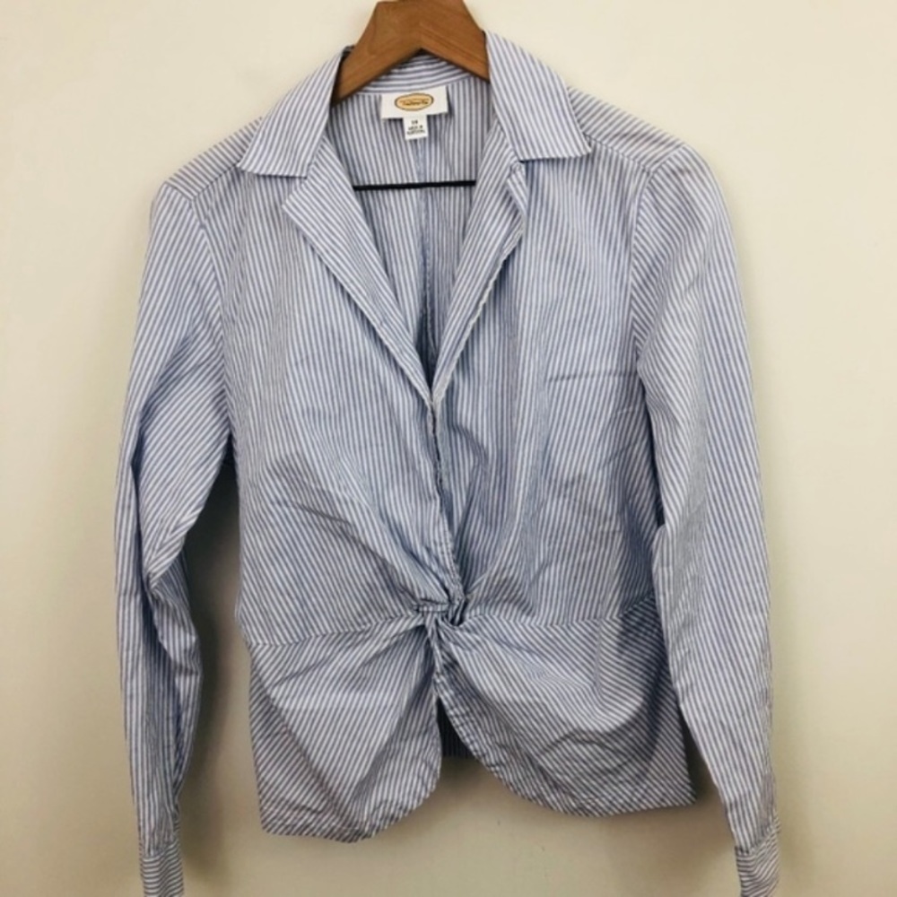 Make an Offer! Talbots button up tie blouse